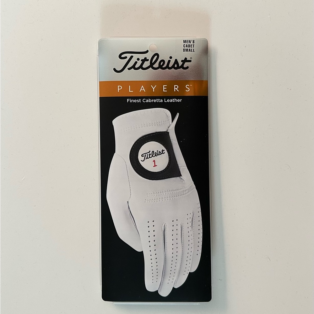 NIB - Men’s Titleist Players Cadet Golf Glove / Left / Small